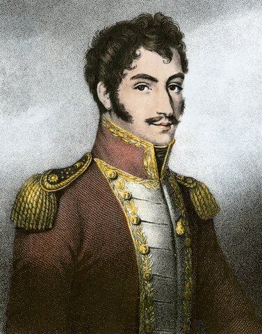 Simon Bolivar arrives at Mérida Venezuela