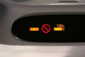 Prohibido fumar en avión