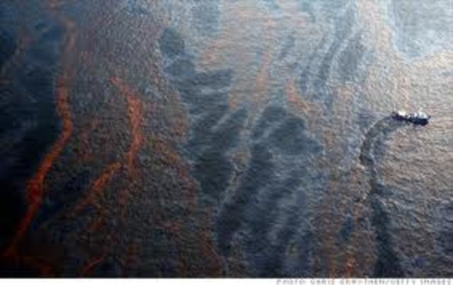 The oil spill in the gulf of Mexico