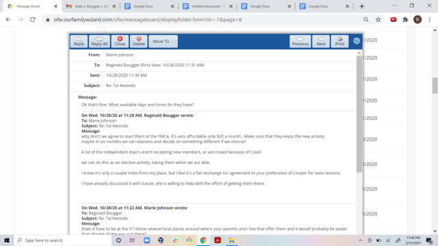 Reggie & Marie Agree to Tai Kwondo