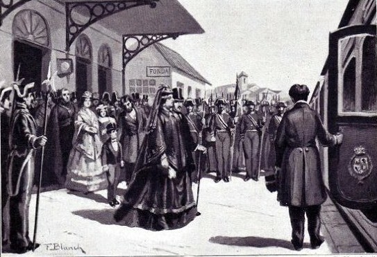 Isabel II abandona España