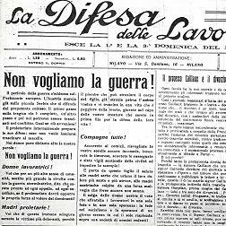 Il congresso internazionale socialista chiedeva la pace