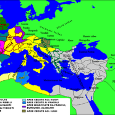 Timeline: Impero Tardo Antico e Caduta dell'Impero Romano d'Occidente
