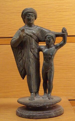The Etruscan Mother and Child