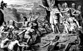 La conquête de l’Empire inca au Pérou.