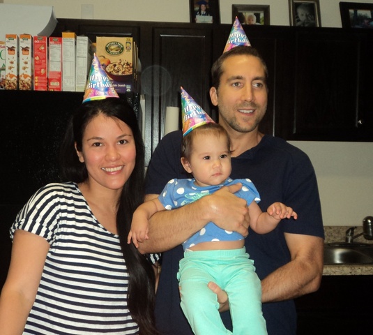 My 1st Birthday with my family in Jacksonville, Florida.