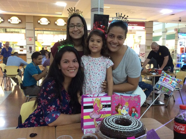 My 4th Birthday with my mom and friends in Colombia
