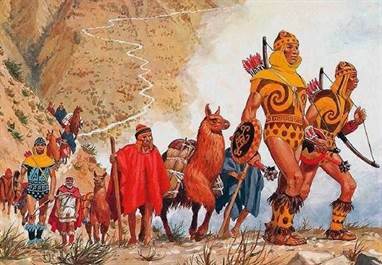Les espagnols font la conquête de l'Empire Inca