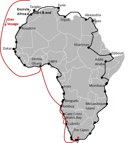 Diaz trouve le passage pour contourner l’Afrique