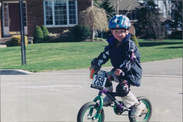 I learend to ride a 2 wheeler