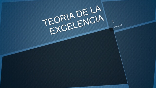 Teoría de la Excelencia