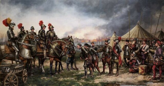 Batalla de San Quintín contra los franceses