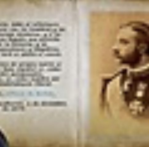 Alfonso XIII firma el Manifiesto de Sandhurst.