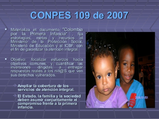 CONPES 109 del 2007