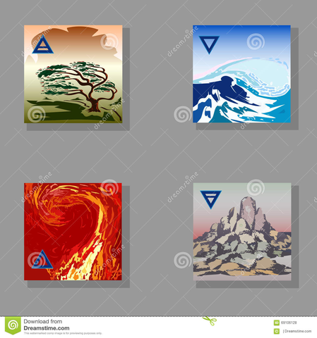 Descubrimiento de los cuatro elementos de la materia (300 a 100 a.c)