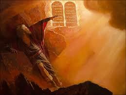 Moses receives 10 commandments