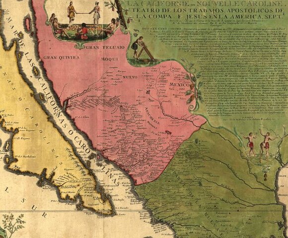 Father Eusebio Kino explores northern Mexico and the southwestern United States