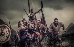 Vikings attack Linidisfarne