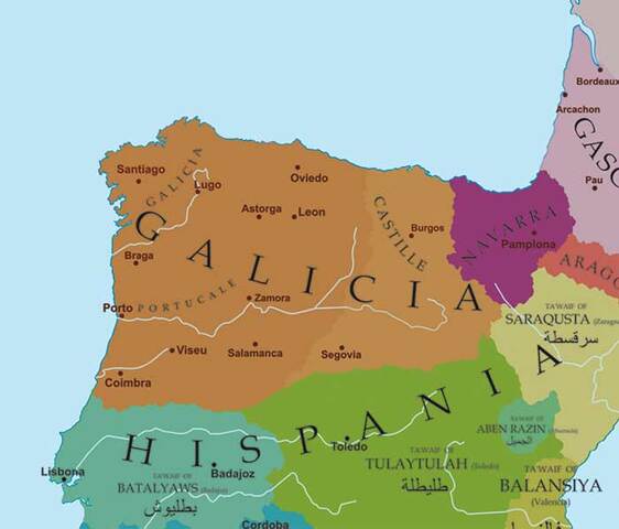 Galicia se incorpora al reino de Asturias
