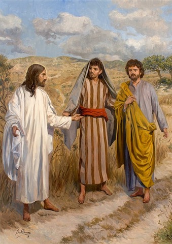 Aparición de Jesús a dos de sus seguidores