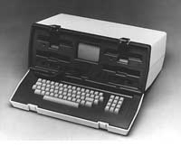 Osborne, first "portable" computer. It weighed 25 pounds.
