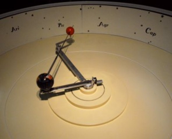 Copernicus finished his outline for his theory and begans makin observations