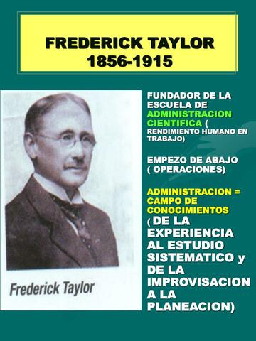 FREDERICK TAYLOR