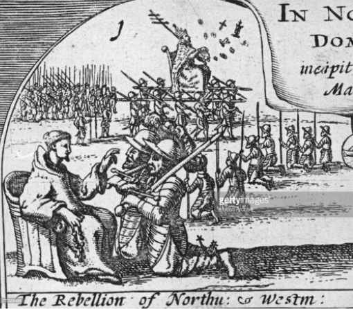 1569- Queen Elizabeth’s danger to the throne: The Rising of the North