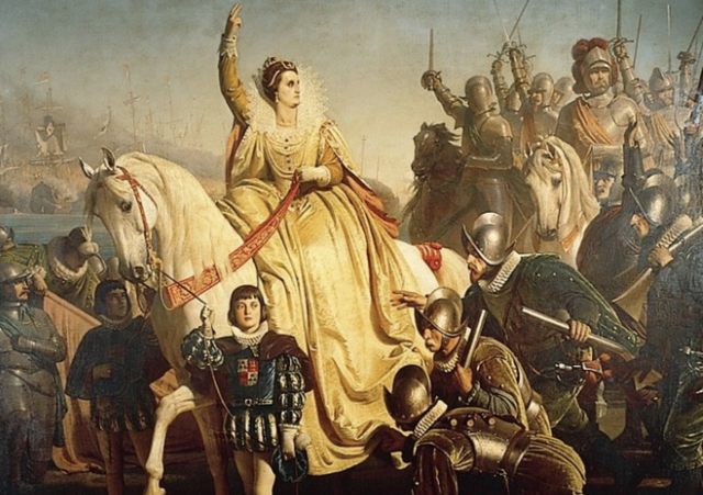 1588- Queen Elizabeth’s great defeat of the Spanish Armada