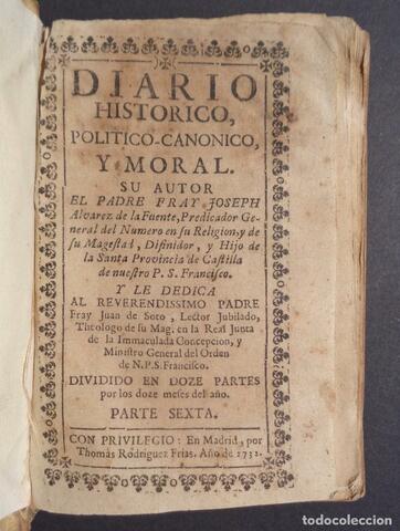 Diario histórico, político-canónico y mora