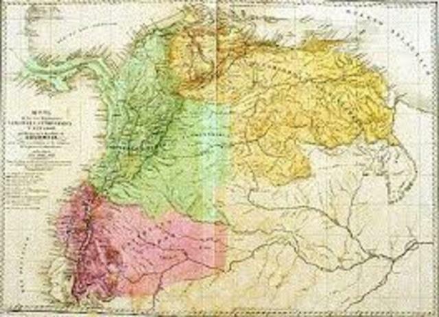 Venezuela y Ecuador se independizan de la Gran Colombia