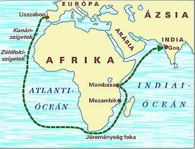 Bartholemy Diaz contourne l'Afrique