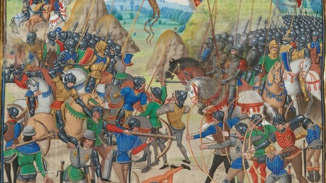 inglise väed randusid Normandias, Crécy lahing