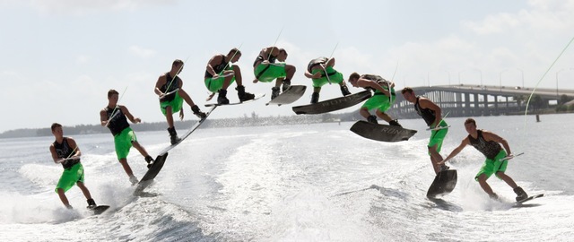 Landing 360 On Wakeboard