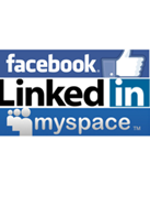 Se lanzan tres redes sociales Facebook, Myspace y Likedin