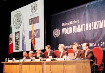 Cumbre Mundial sobre el Desarrollo Sustentable, Johannesburgo (Sudáfrica)