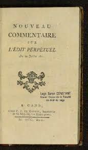 L'ÉDIT PERPÉTUEL