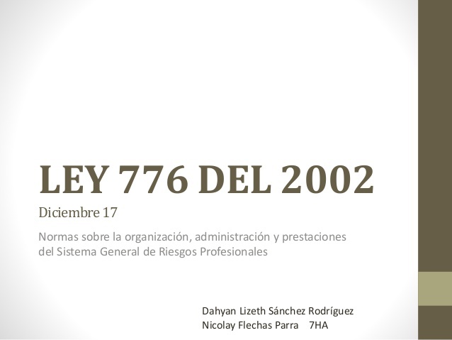 Ley 776