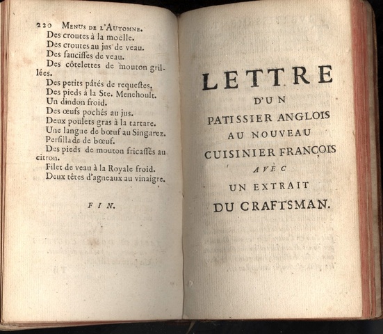 Les dons de Camus, ou les delices de la table