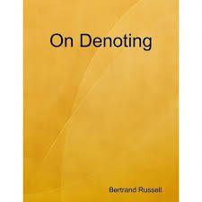 Develops his theory of descriptions