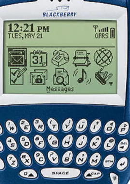 Primer teléfono celular Blackberry