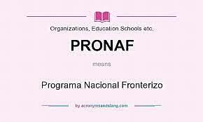 Programa Nacional Fronterizo.