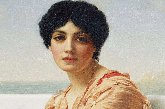 Sappho of Lesbos writes poetry on sexuality