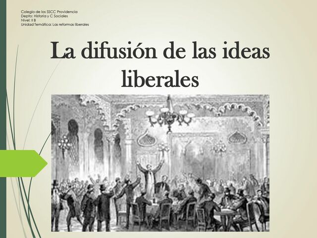 El periódico e ideas liberalistas.