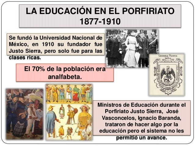 LA EDUCACIÓN EN EL PORFIRIATO (1876-1911)