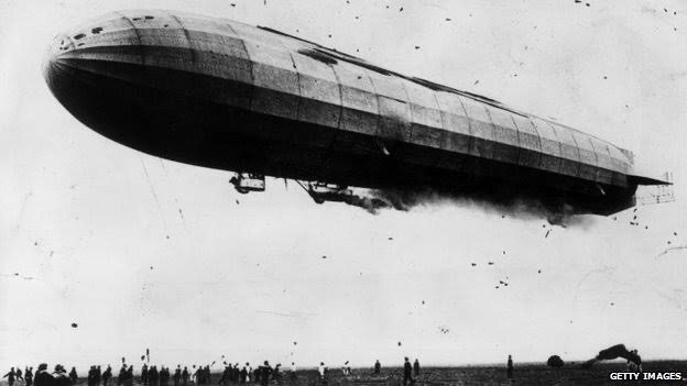 German zeppelin raids on Great Britain begin