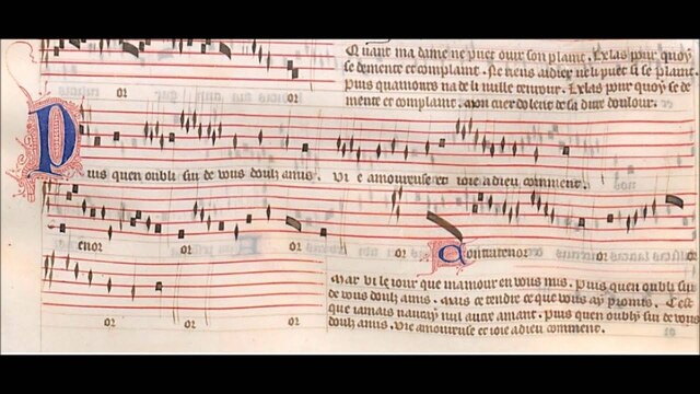 Machaut: Puis qu'en oubli (1350)