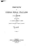 PROYECTO DE CODIGO PENAL ITALIANO