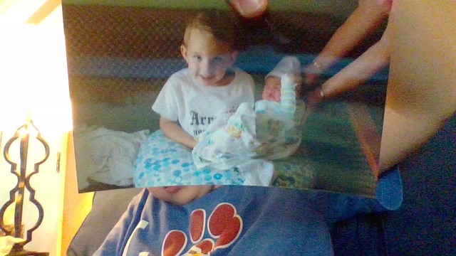 My brother was born