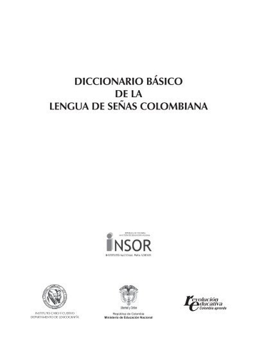 Diccionario Básico de la Lengua de Señas Colombiana (DBLSC)